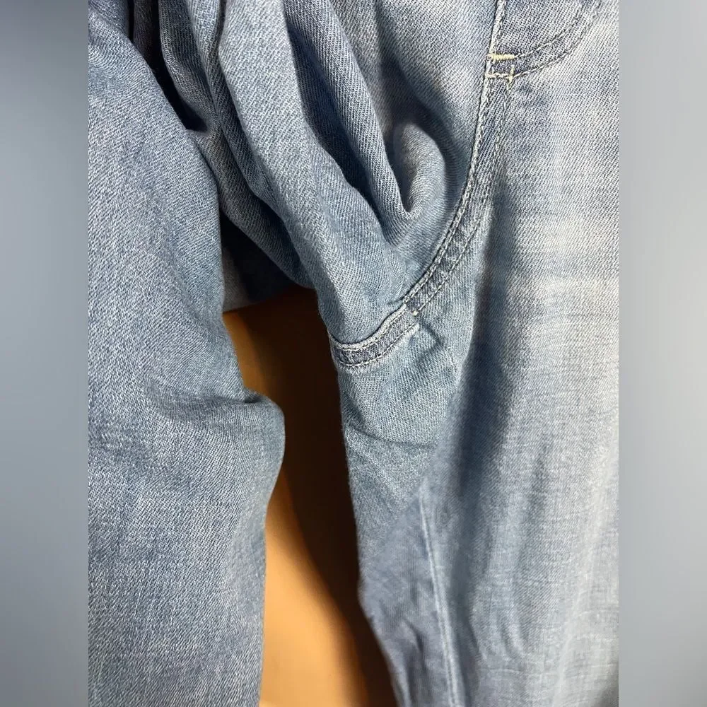 Casual Blue Cargo Pants - Picture 2 of 6